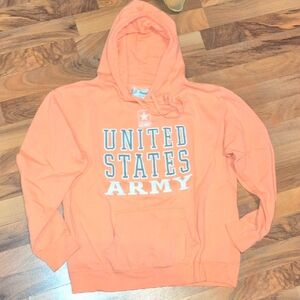 Us Army Bold Orange Hoodie